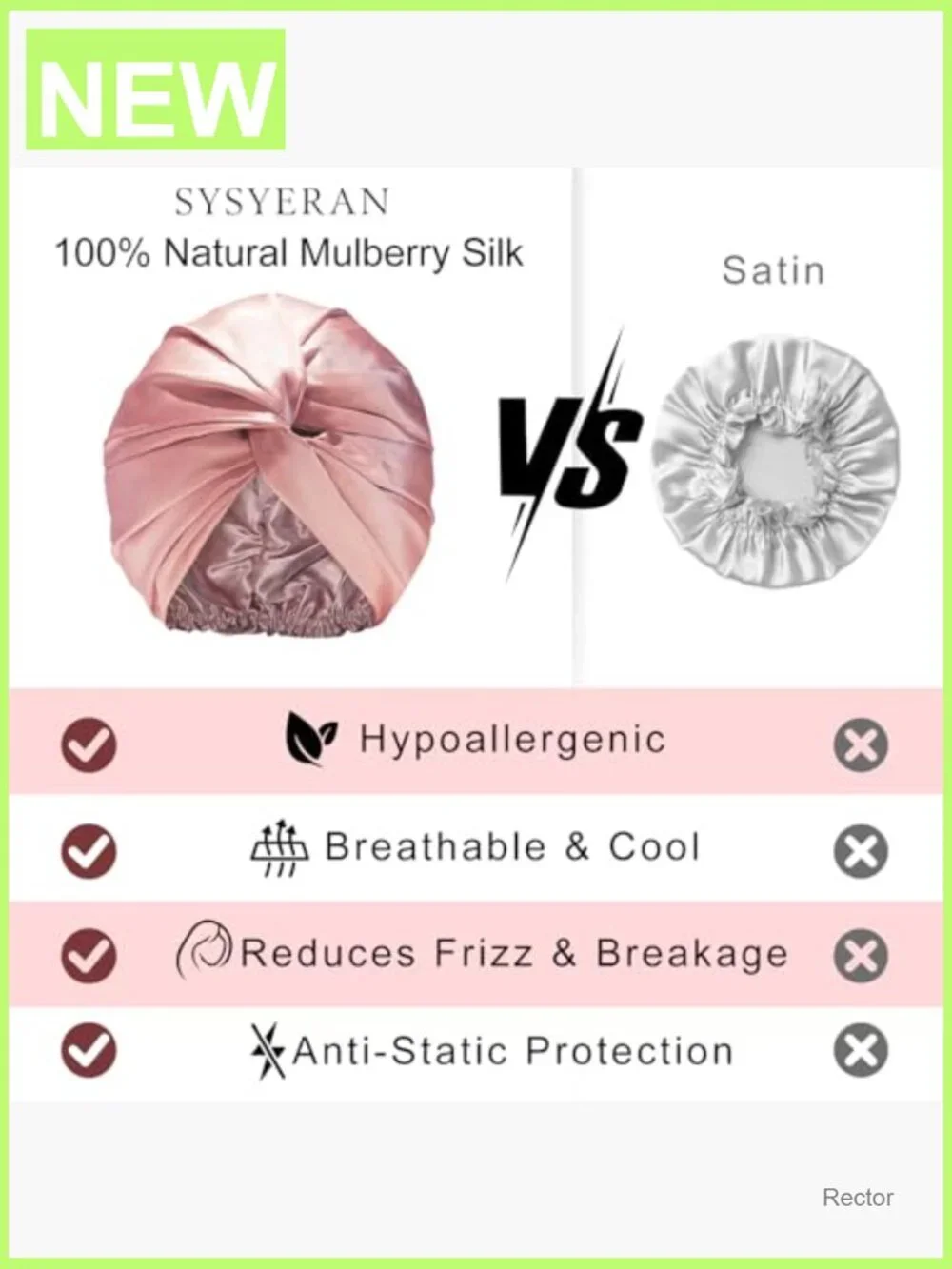 100% Mulberry Silk Bonnet Sleeping Cap Hair Protection Night Wrap